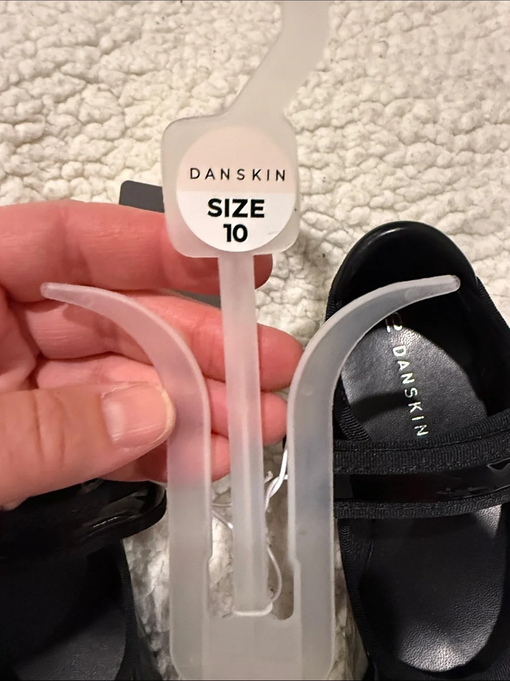 Danskin shiny finish